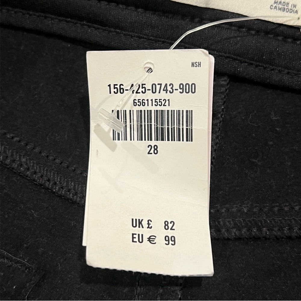 NEW Abercrombie & Fitch The 90s Straight Ultra High Rise Faux Leather Pant 28/6 - Picture 5 of 16